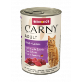 Храна за котка в консерва CARNY ADULT 400гр. телешко и агне